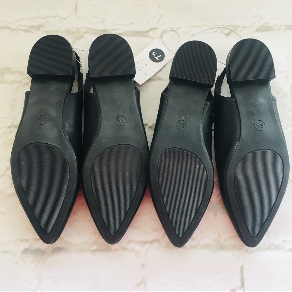 A New Day Choked Back Sling Back Ballet Thrift NWT - Picture 5 of 6